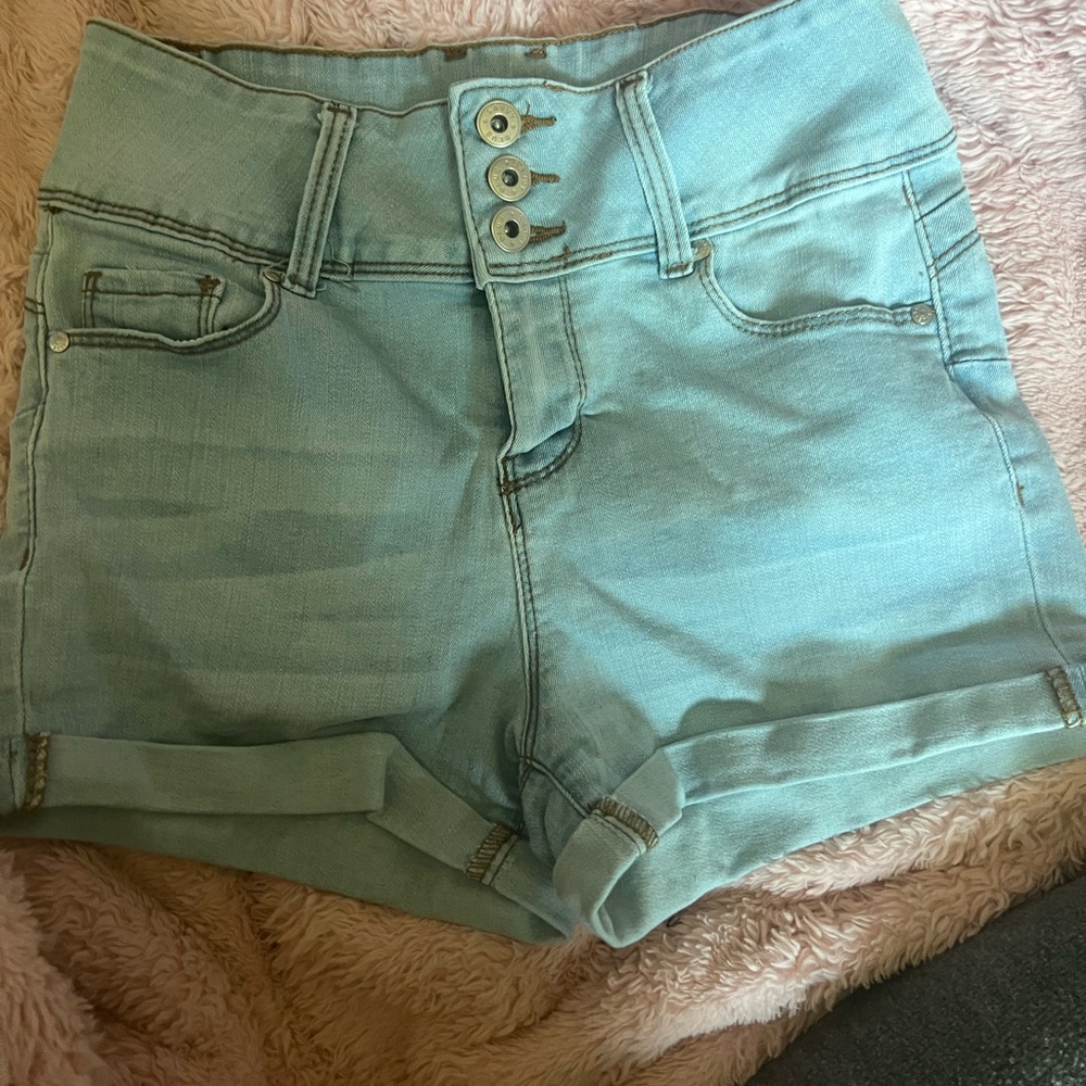 Women's Light Blue Denim Shorts